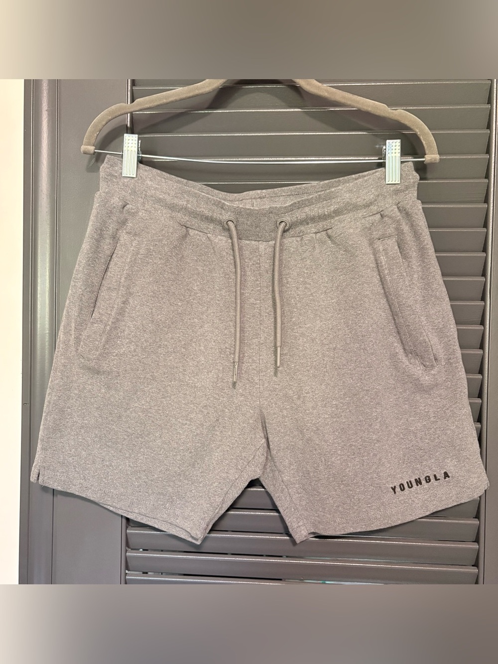 YoungLA Gray Athletic Drawstring Shorts